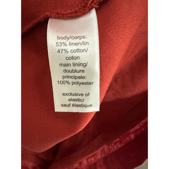 Maurices Womens Linen Blend Front Button Spaghetti Strap Lined Midi Dress Size M - Picture 4 of 4